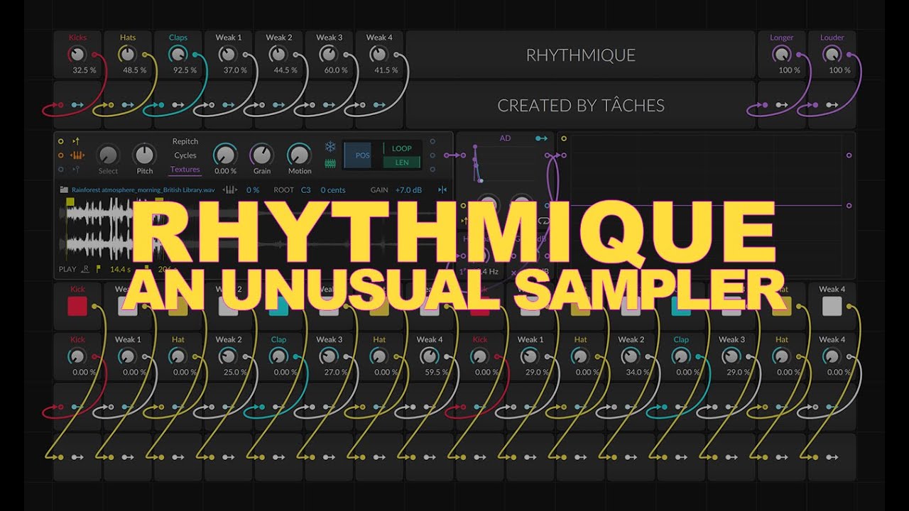 Rhythmique: необычный барабанный сэмплер для Bitwig