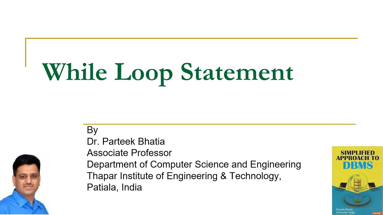 While Loop Statement of PL/SQL