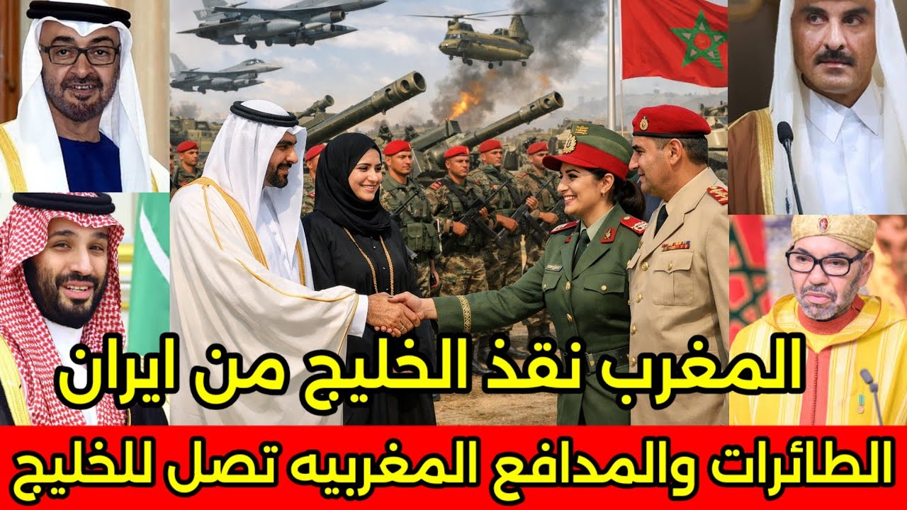 بالفيديو القوات المغربيه تصل للاراضي الخليجيه للدفاع عن الشعب الخليجي من ايران ويشكرون جلاله الملك🇲🇦