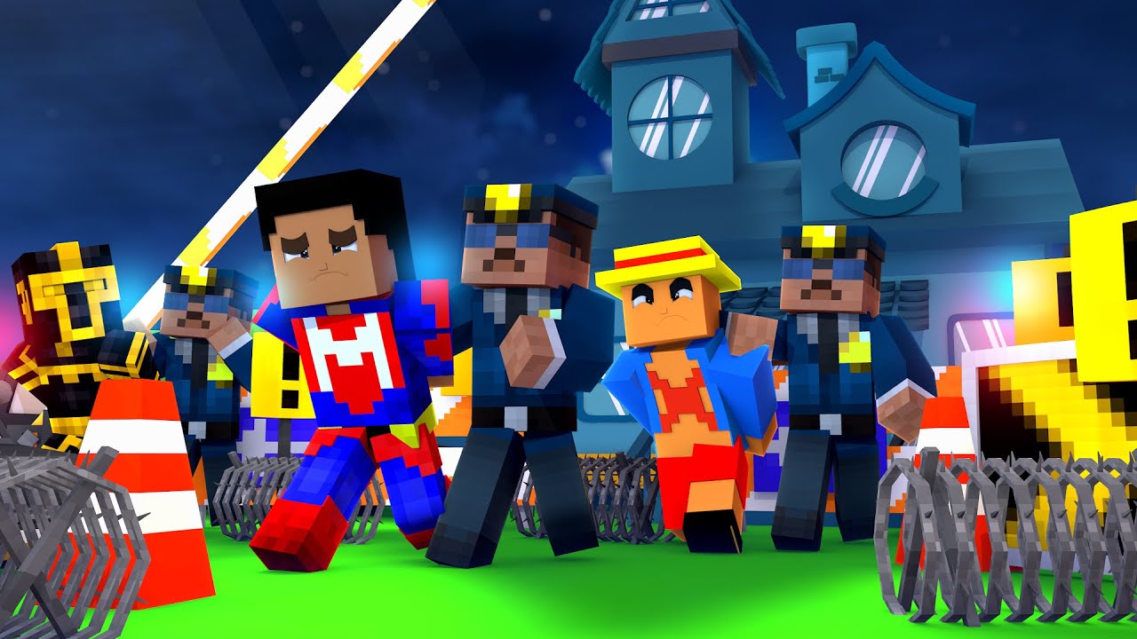 LA POLICÍA ASALTA MI MANSIÓN EN MINECRAFT TROLL 😱