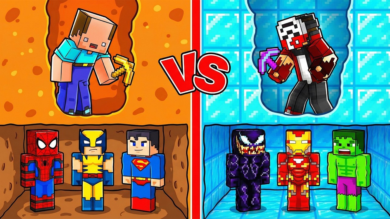 Zengin Zırh VS Fakir Zırh ( Minecraft )