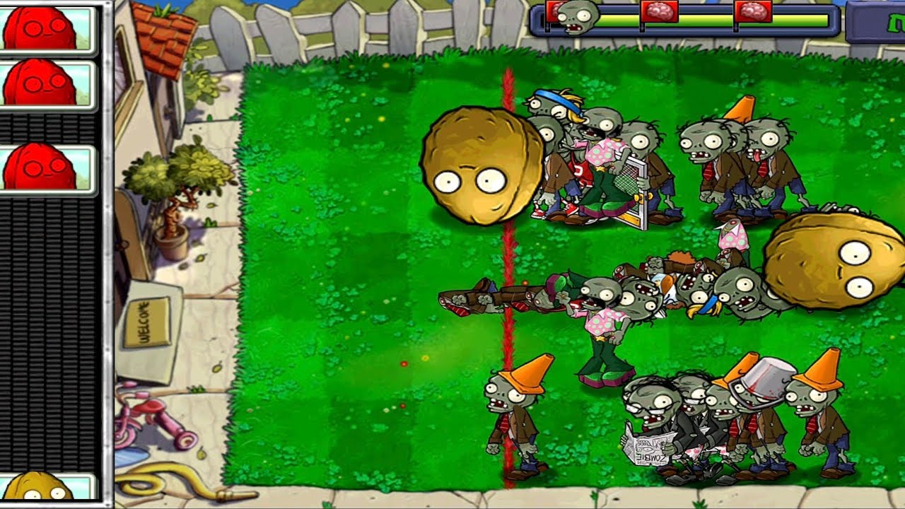 PVZ : Mini Games : Wall Nut Bowling 