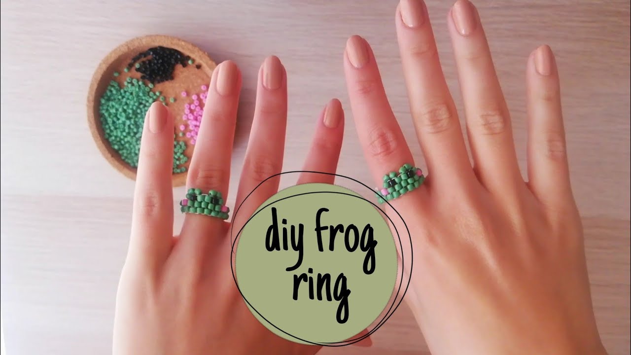 kurbağa yüzük yapımı | diy frog ring