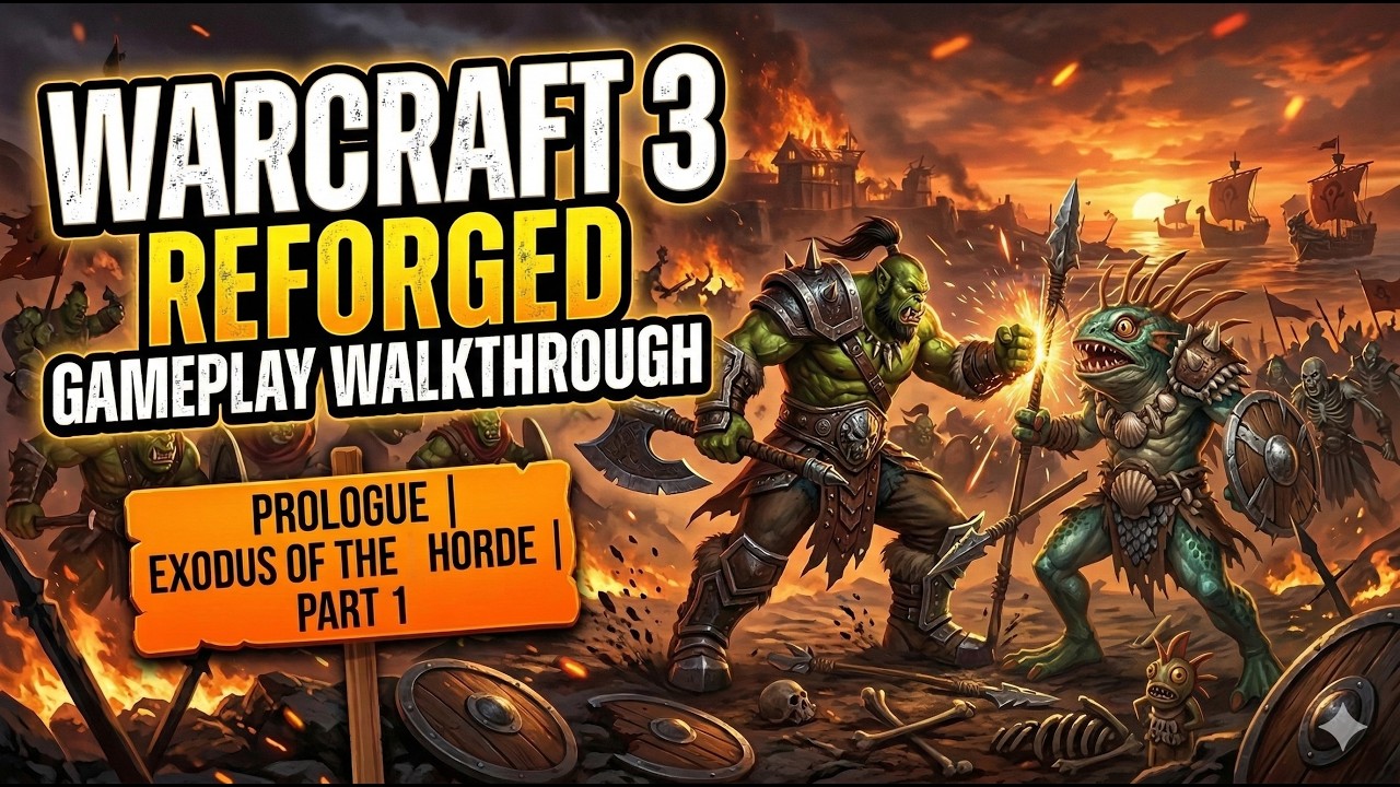 Warcraft 3 Reforged Gameplay Walkthrough   Prologue   Exodus of the Horde   Part 1 1440p 60fps
