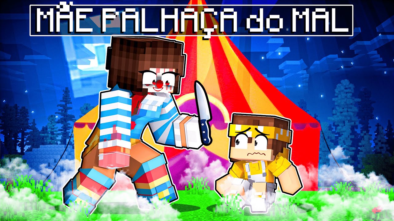 ALEX MONTE tem uma MÃE PALHAÇA do MAL no Minecraft
