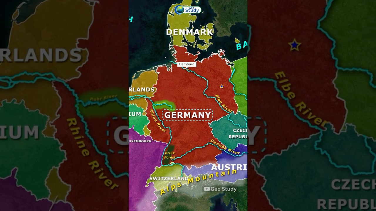 Germany Through Map Animation ( जर्मनी ) #germany #mapanimation #worldgeography #upsc #upscexam