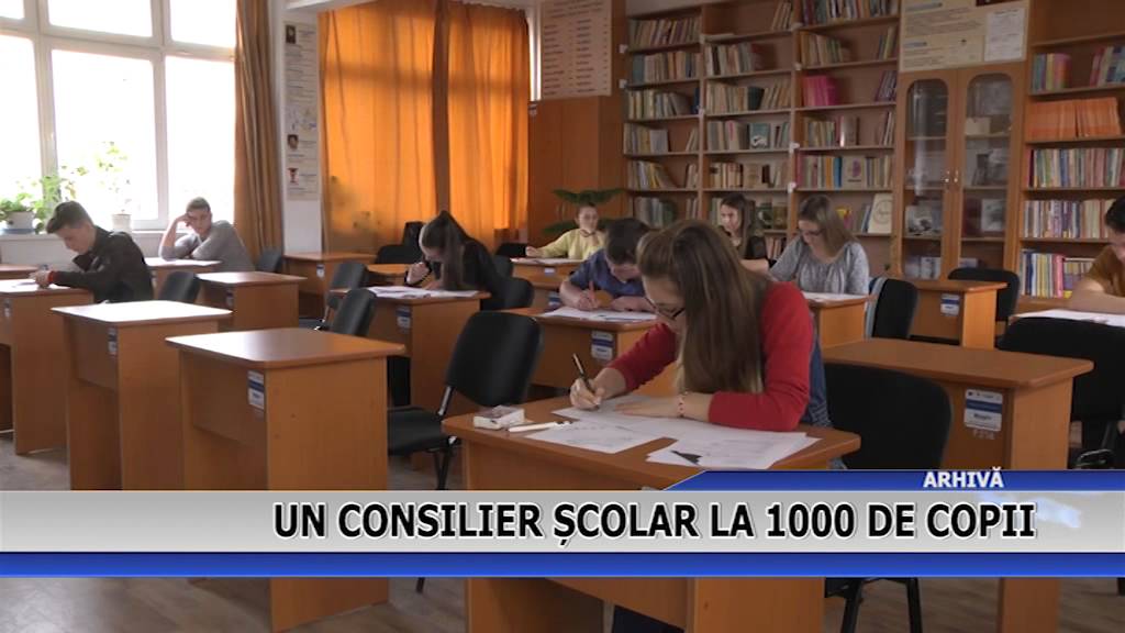 Un consilier scolar la 1000 de copii