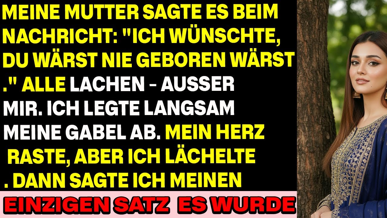 Meine Mutter sagte beim Dessert: ›Ich wünschte, du wärst nie geboren‹ – alle lachten, nur ich nicht
