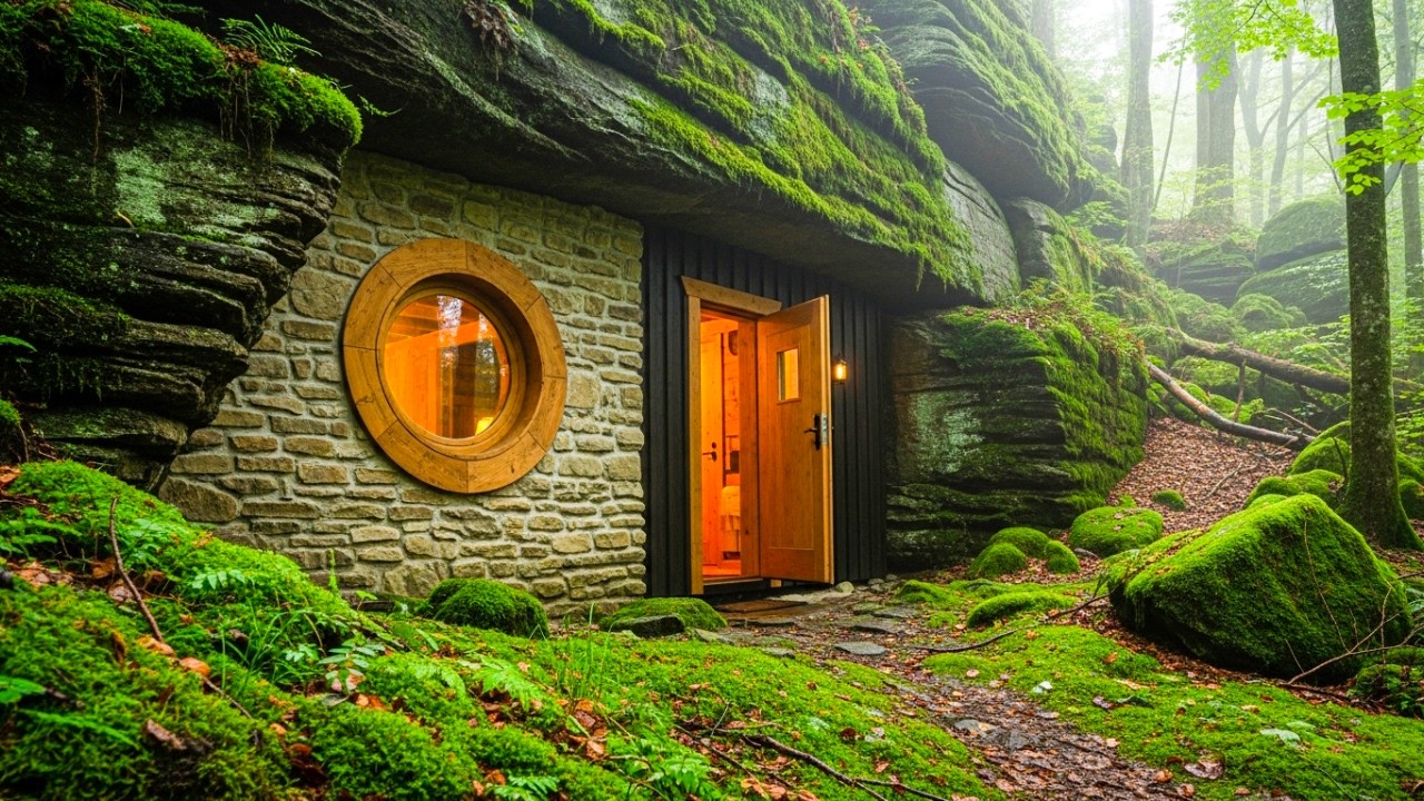 Relax Your Mind with Soothing Piano and Wind in a 4K Mountain City for Emotional Balance