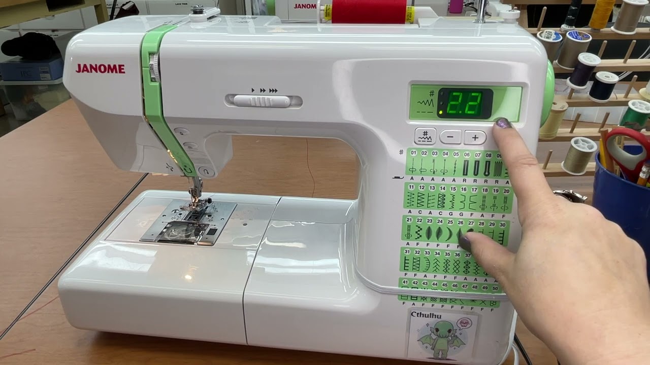 Setting the Settings on the Janome Machines