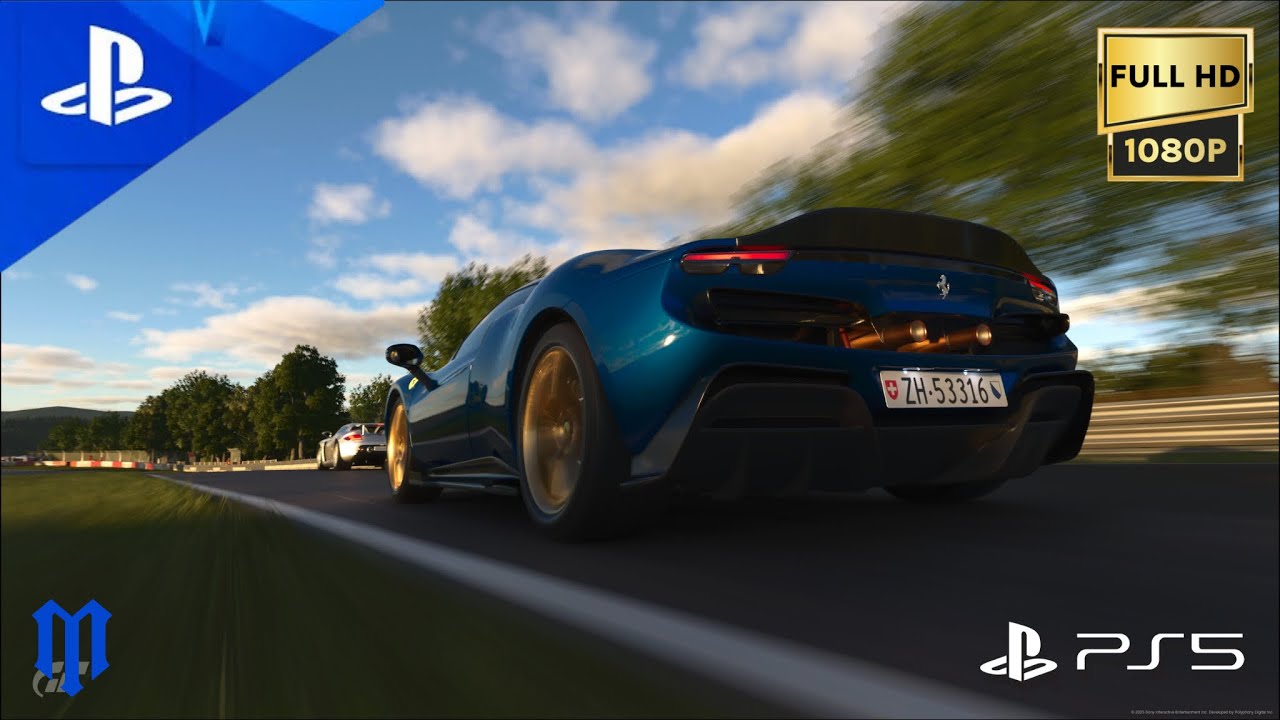 (PS5) GRAN TURISMO 7 - GAMEPLAY FERRARI 296 GTB - NÜRBURGRING (1080P FULL HD 60FPS)