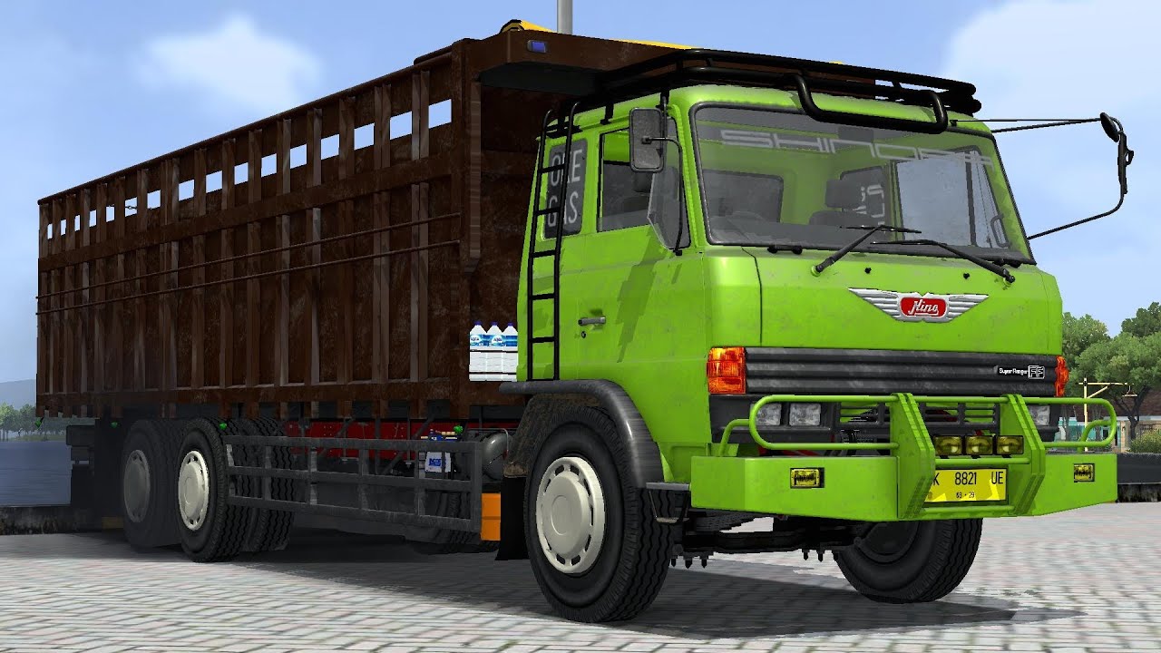 SHARE MOD HINO RANGER FF SUPER DETAIL BY PUTRA EFG ?? || BUS SIMULATOR INDONESIA 