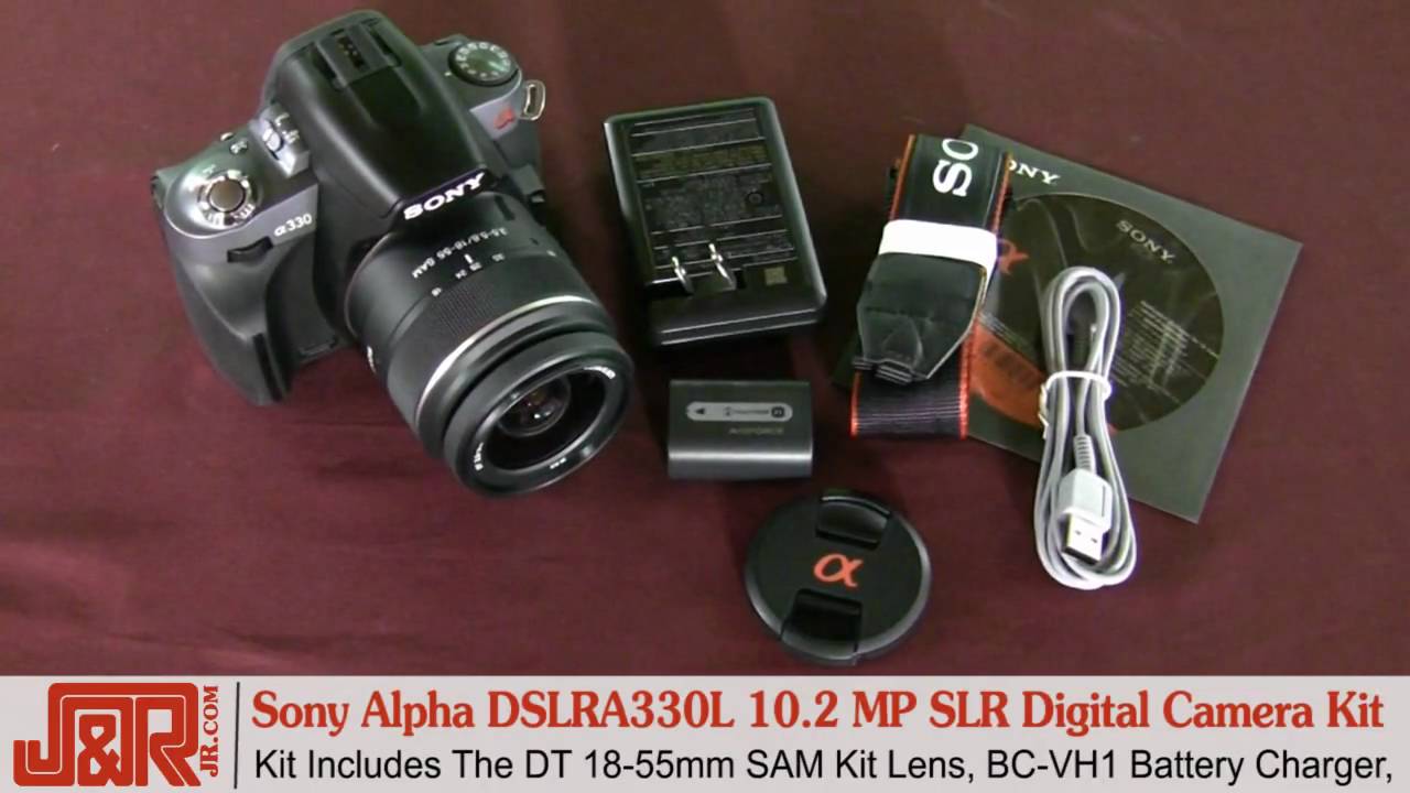 Sony Alpha DSLRA330L 10.2 Megapixel SLR Digital Camera Kit - JR.com