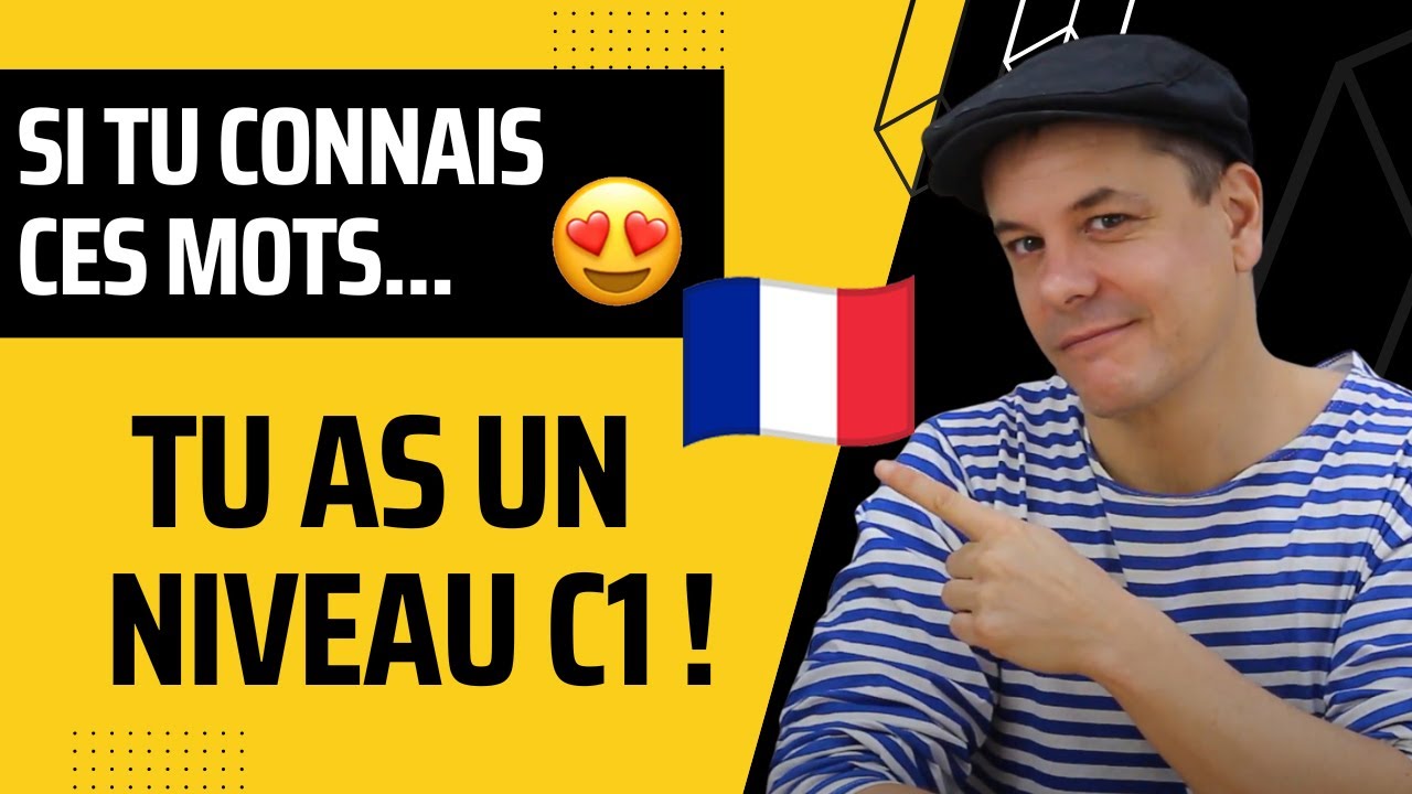 Si tu connais ces mots tu as un niveau C1 en français!
