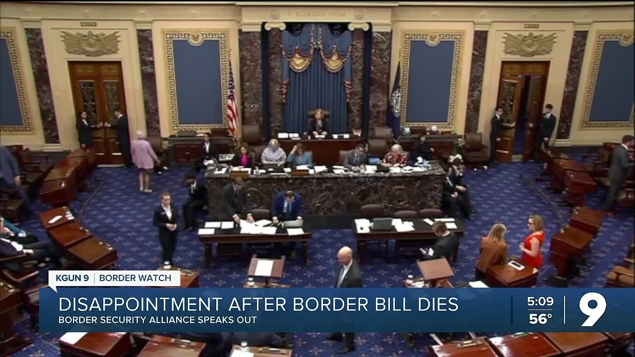 Bipartisan border bill dies, Border Security Alliance reacts