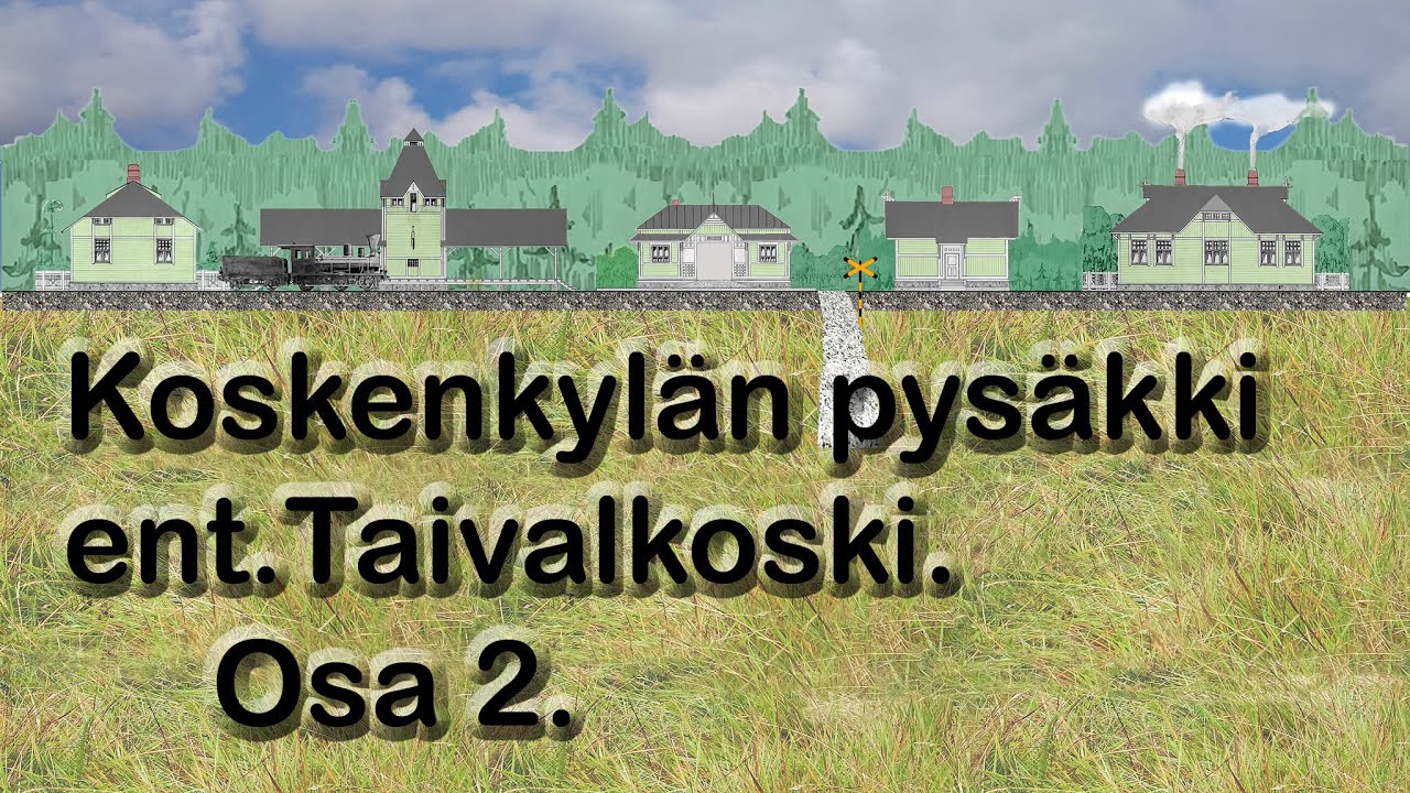 Koskenkylä ent. Taivalkoski, pysäkki. Rakennukset ennen sotia / Buildings before the wars. Part 2