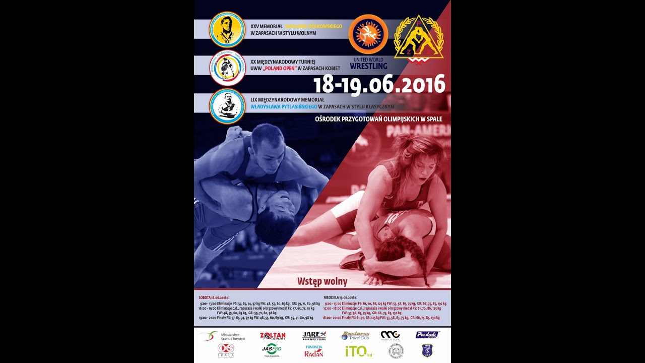 SportZona.pl - WRESTLING - Pytlasinski/Ziolkowski/Poland OPEN 2016 - Day 2, Mat 3 (afternoon)
