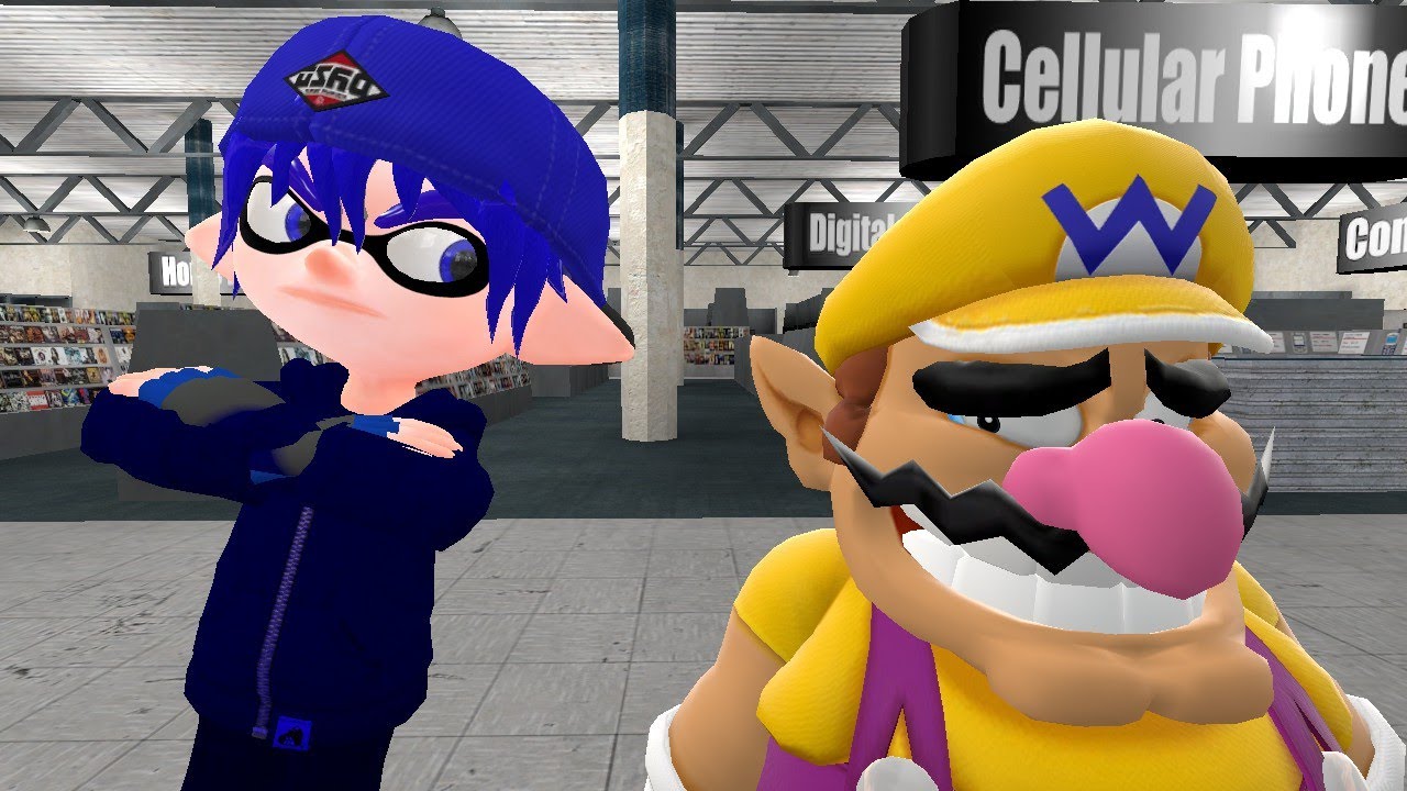 Wario dies after shopping at an Inkling/Octoling only store [GMOD]