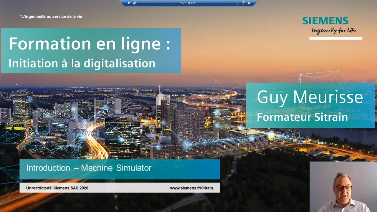 Initiation à la digitalisation - Simulation PLCSimAdvanced et SIMIT - SIEMENS Digital Industries