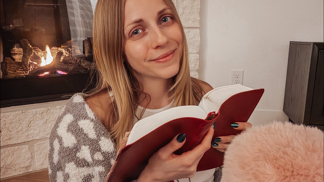 Whispered Psalm Reading ASMR 🔥 Psalms 4–6 by the Fireplace