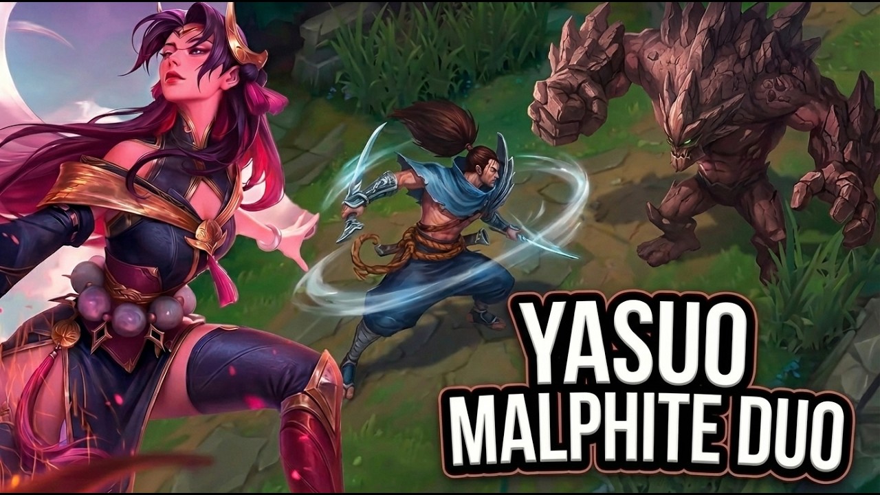 Cuando Yasuo está confiado por tener a su Malphite...🔥JCX con @valkitsuki