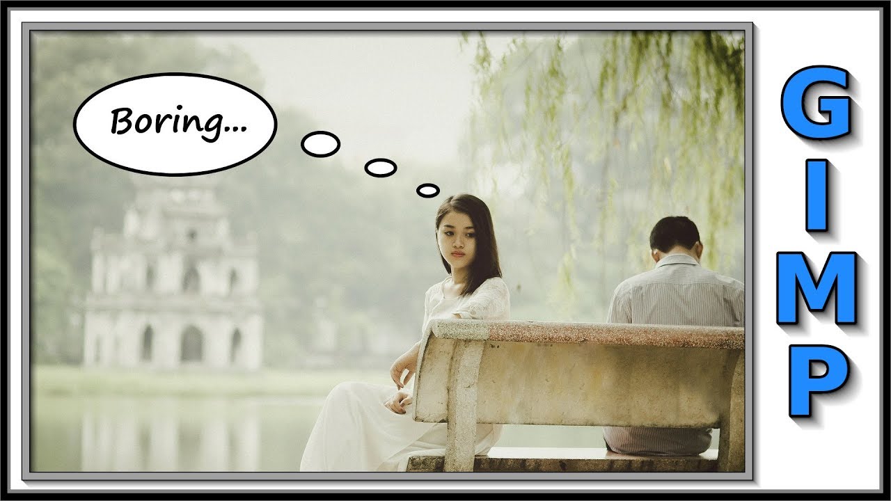 Gimp: How to Make a Comic Book Thought Bubble or Balloon