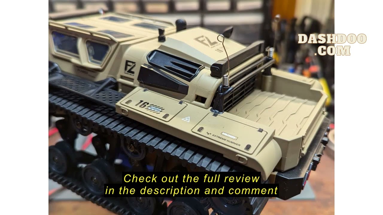 Review XCRCFUN RC Tank Car, 1:16 Remote Control Crawler 10KM/H High Speed Tank, 2.4Ghz RC Rock Crawl
