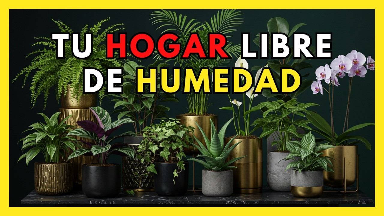 10 PLANTAS de INTERIOR que ABSORBEN la HUMEDAD del HOGAR