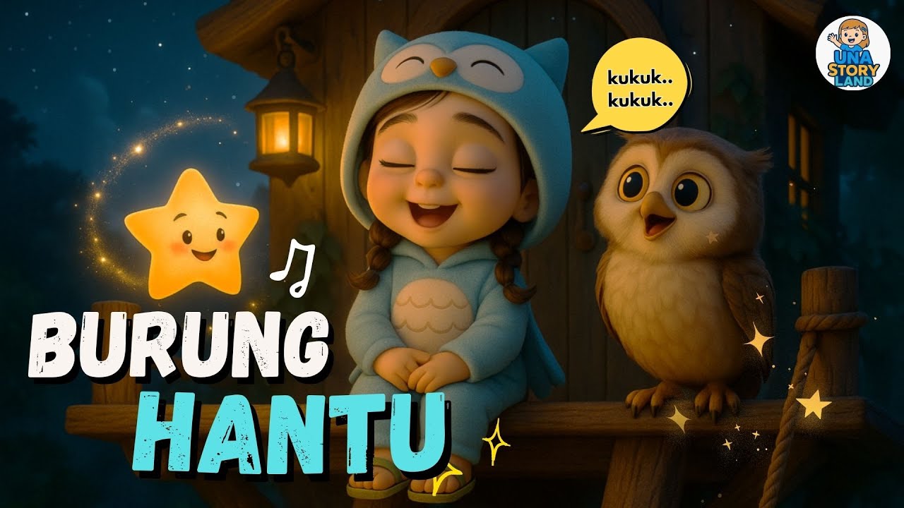 Burung Hantu 🦉 | Lagu Anak Tidur | Petualangan Una dengan Burung Hantu | UnaStoryLand