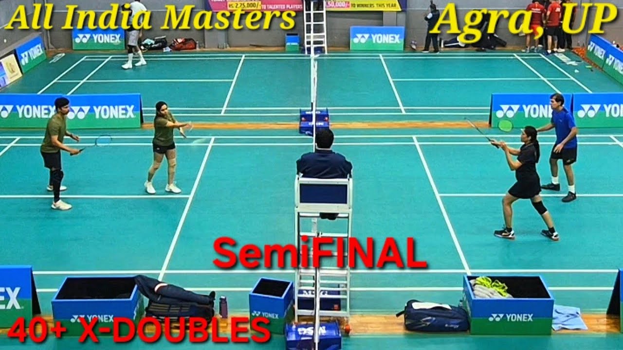 Raghvan/Aditi[2] Vs Gurjot/Pinal, 40+ XDoubles SemiFINAL, All India Masters Agra UP Feb 2026