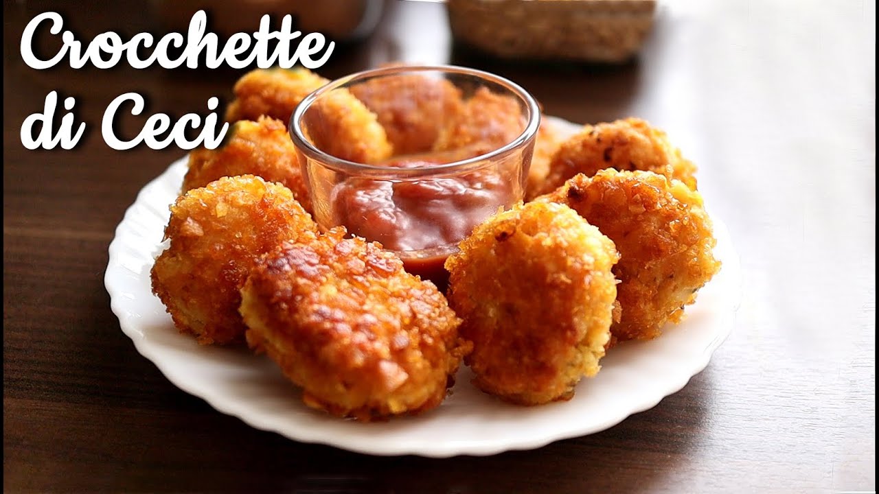 CROCCHETTE di CECI | SOLO 3 INGREDIENTI senza uova economici facili e veloci | Nuggets di ceci