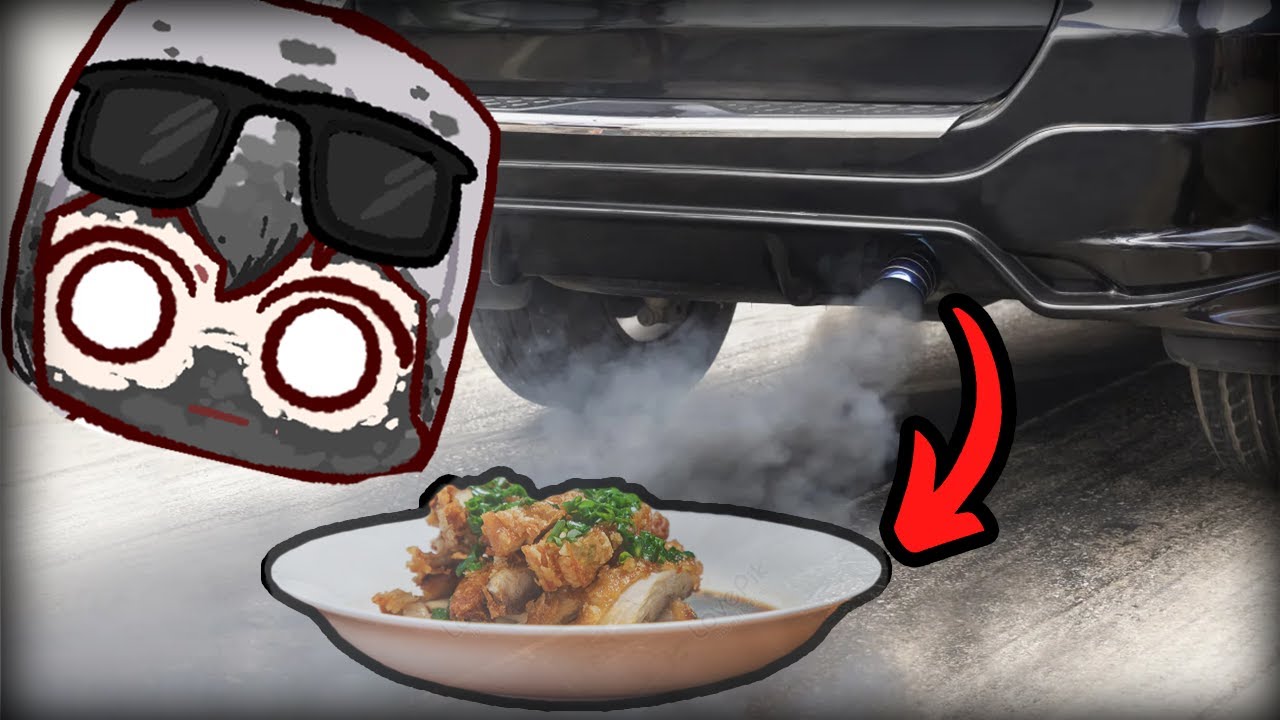 COOKING FOOD with CAR EXHAUST