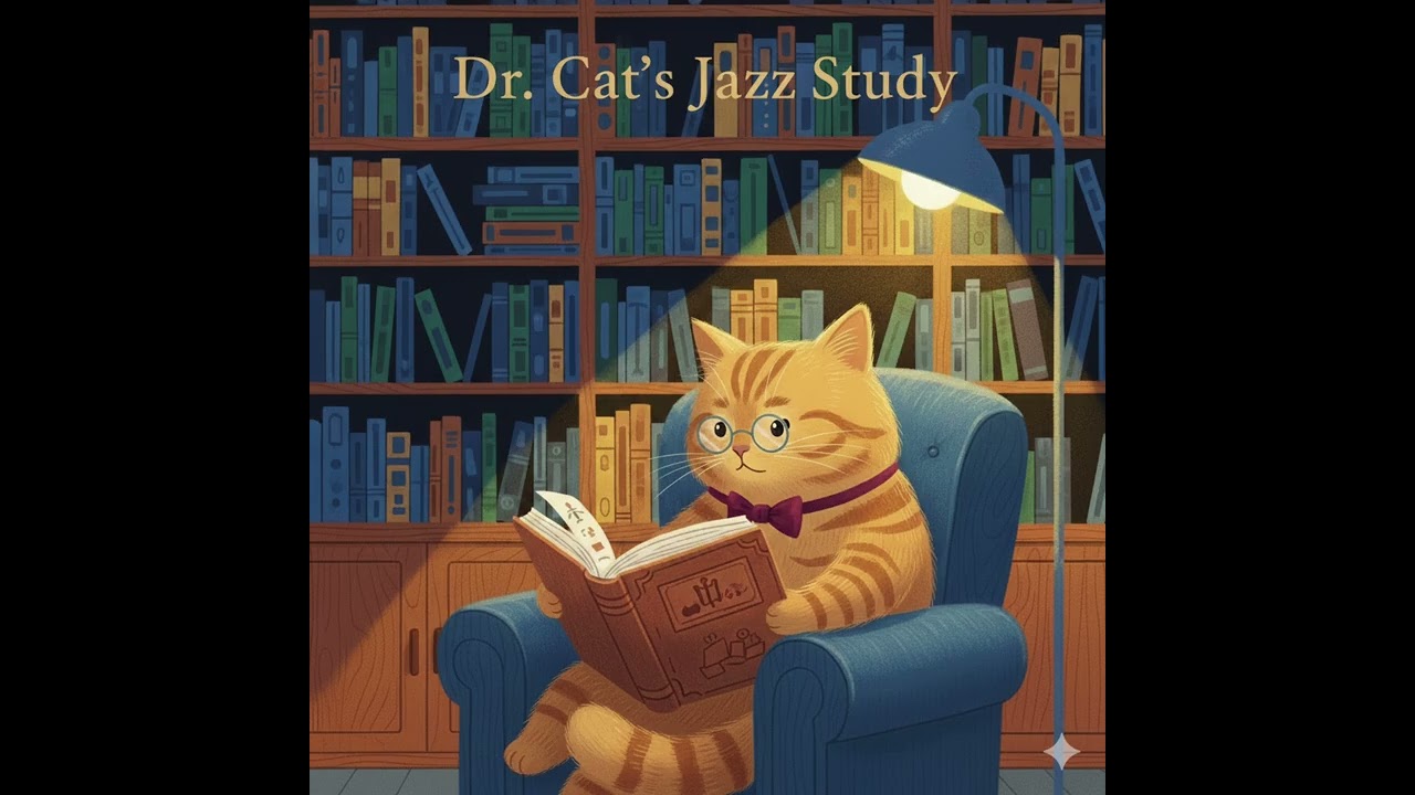 Dr. Cat’s Jazz Library☕Quiet Jazz Piano for Study, Relaxing & Coffee Time