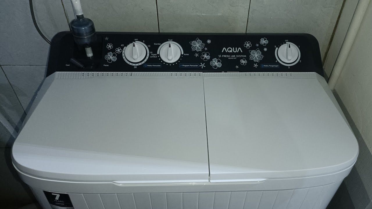 Mesin Cuci 2 Tabung Sanyo AQUA QW-8011HT 8Kg