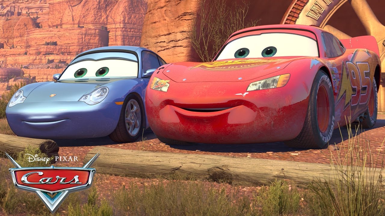 How Lightning McQueen Met Sally | Pixar Cars | @disneyjr