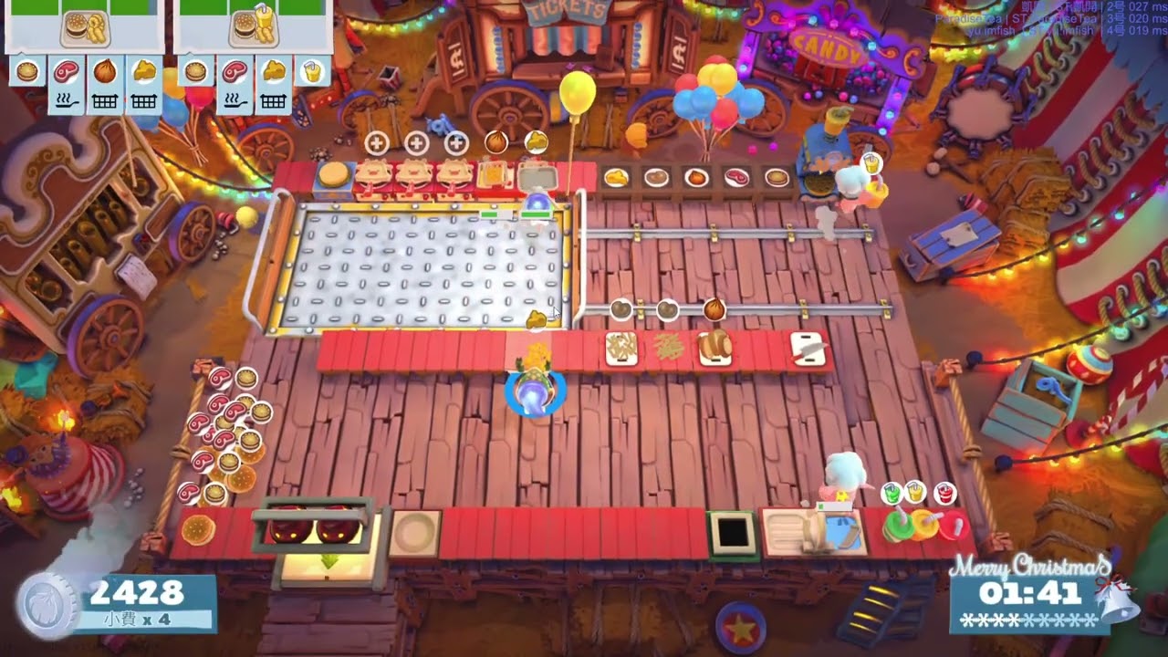 Overcooked!2 COC 2-2 4104 33orders 4Players