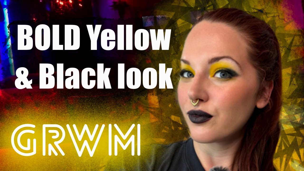 💛🖤 Yellow and Black Makeup Look GRWM with MUA Cayce Hanalei