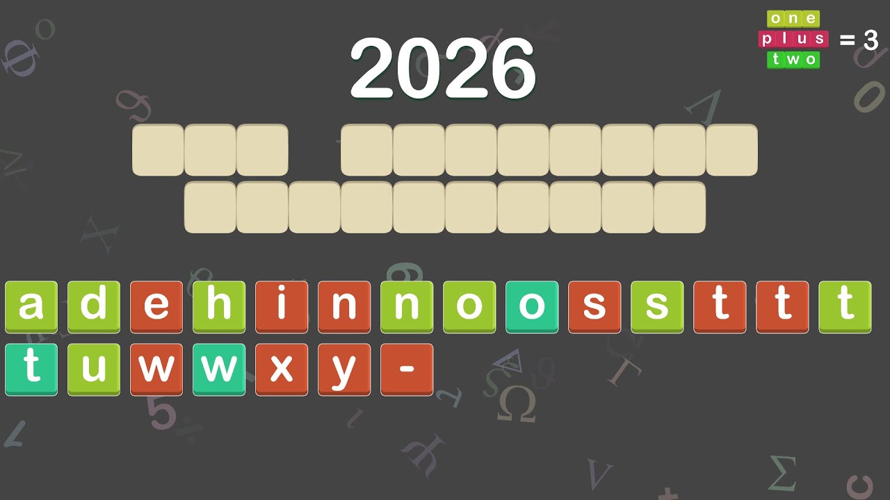 Solving puzzles about 2026 from One Plus Two = 3