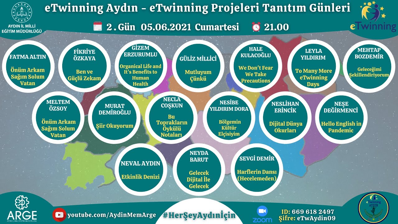 eTwinning Aydın - eTwinning Projeleri Tanıtım Günleri - 2.Gün - 5 Haziran 2021
