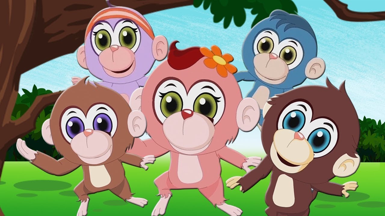 Panch Chote Bandar | पाँच छोटे बंदर | Hindi Rhymes | Five Little Monkey | Kids TV India Hindi