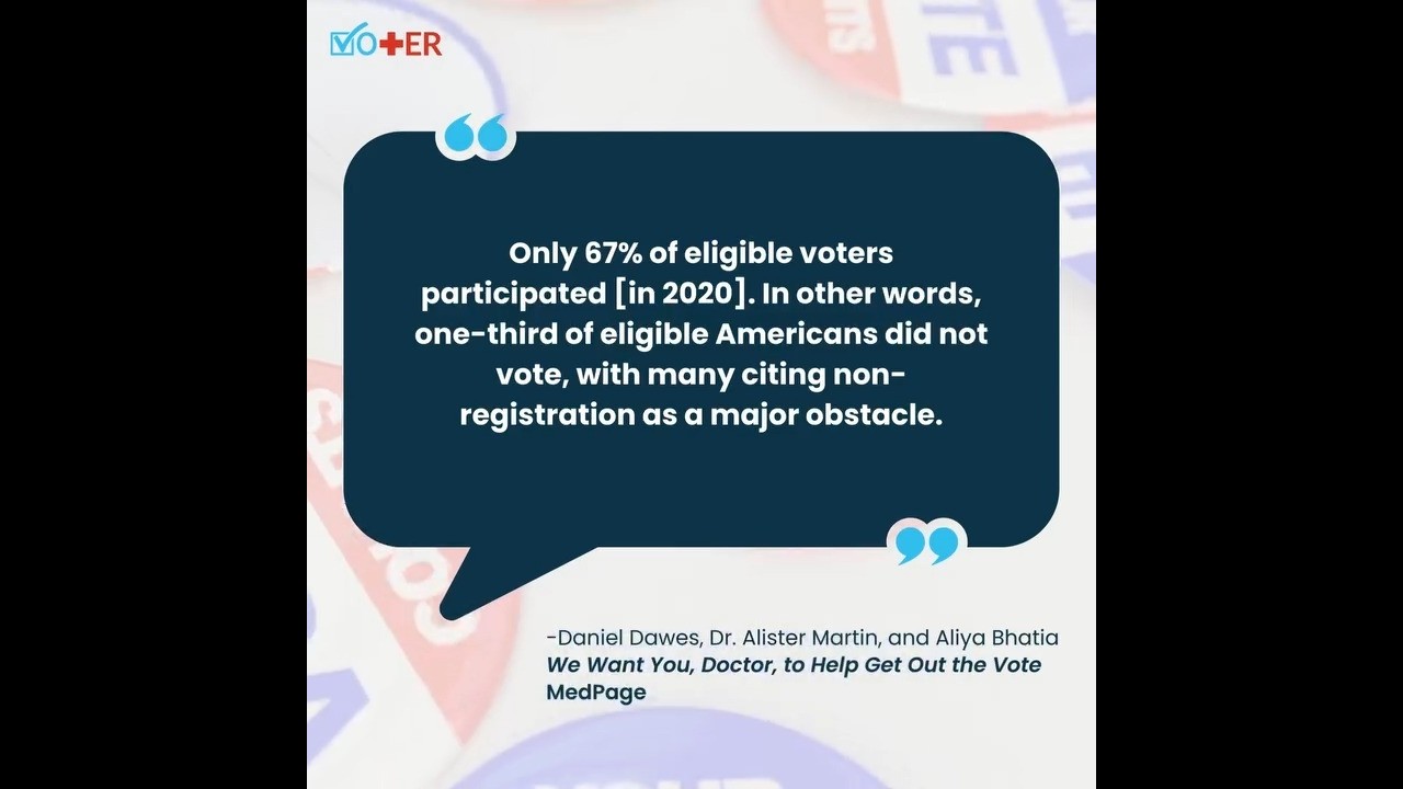 Remind 3 friends to check their voter registration