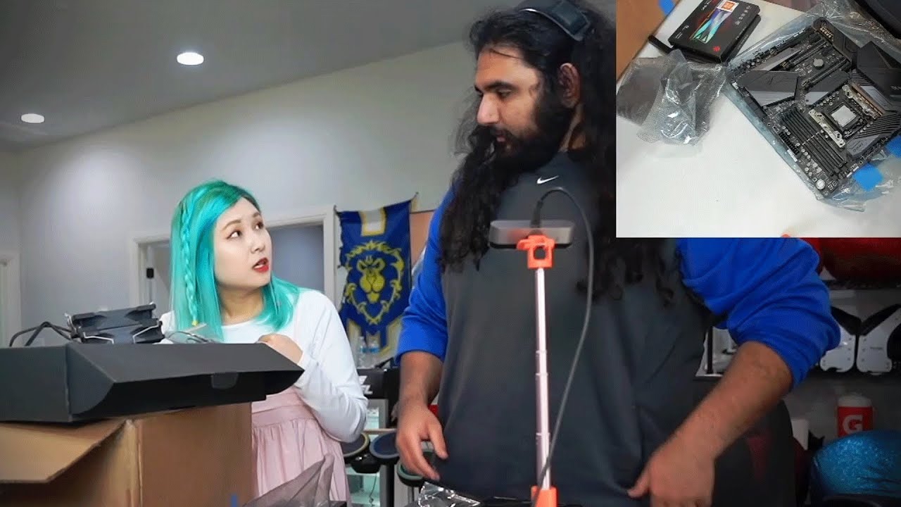 We're building Hachubby a PC, but she can't find the FATHERboard.