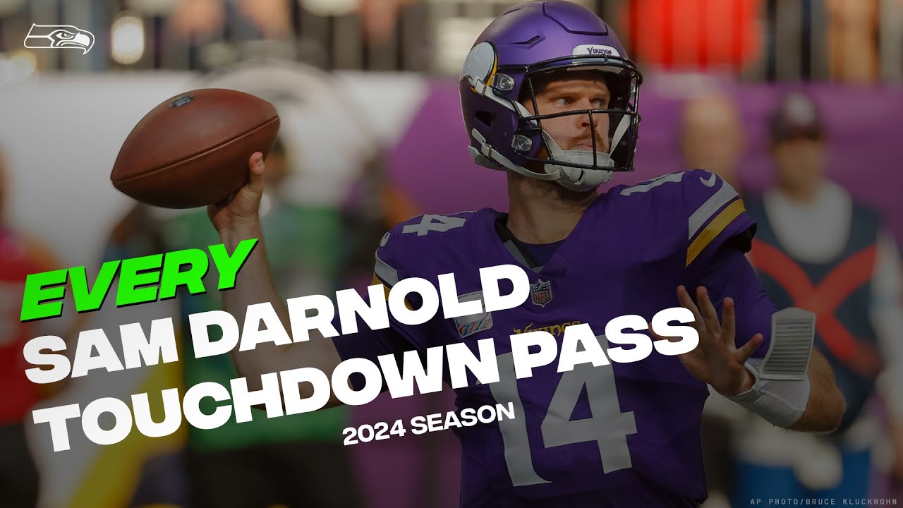 Every Sam Darnold Touchdown Pass From 2024 | Seattle Seahawks