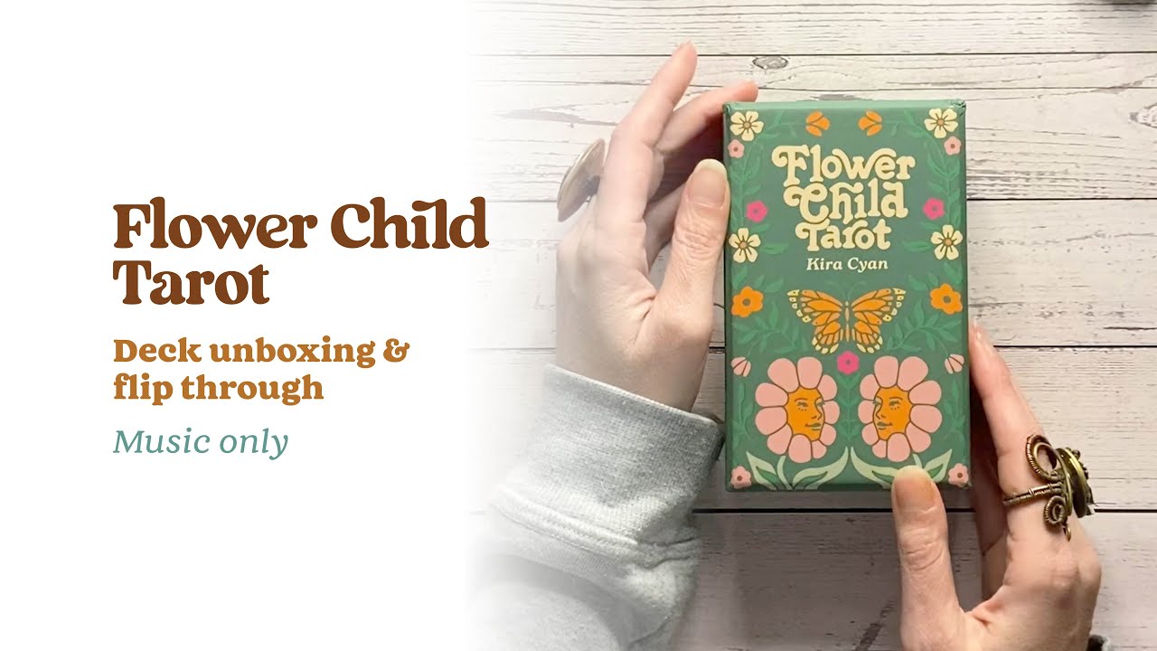 Flower Child Tarot Unboxing & Flip Through 🎵 Music Only