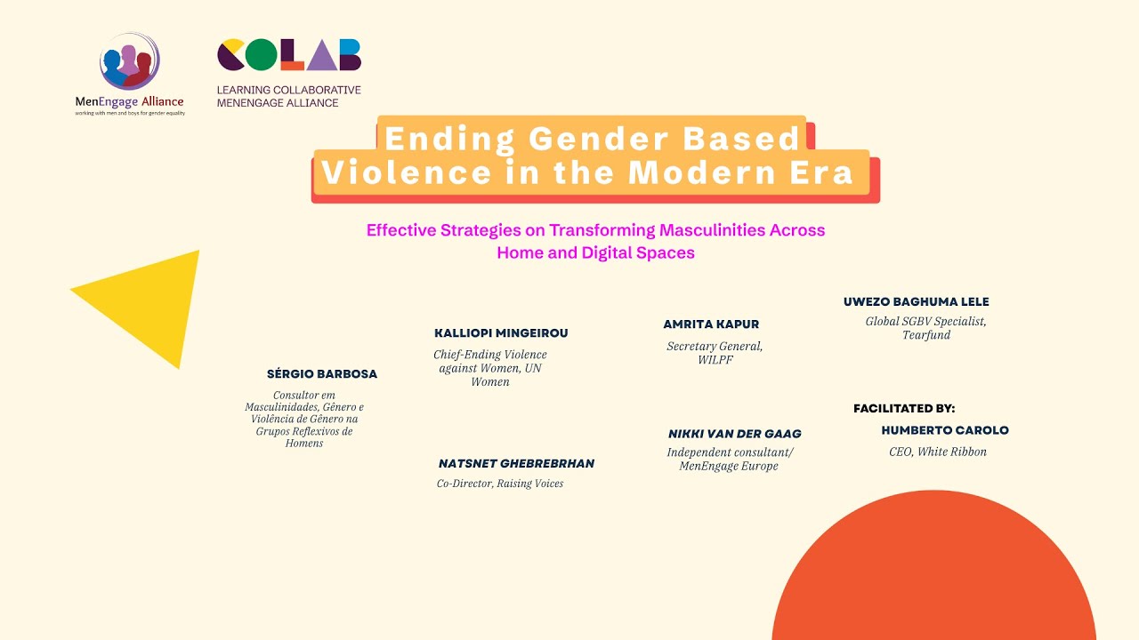 Ending GBV in the Modern Era: Strategies on transforming masculinities across home & digital spaces