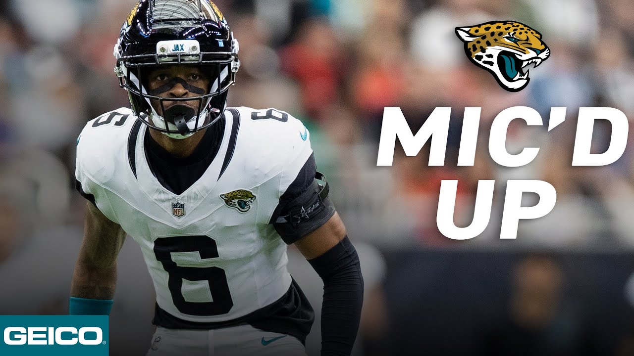 Greg Newsome II MIC'D up in Week 10 vs. Texans | Jacksonville Jaguars