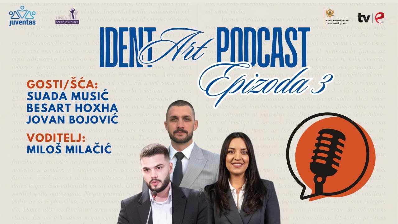 Podcast IdentArt, epizoda 3 - Mladi, manjinske zajednice i politika