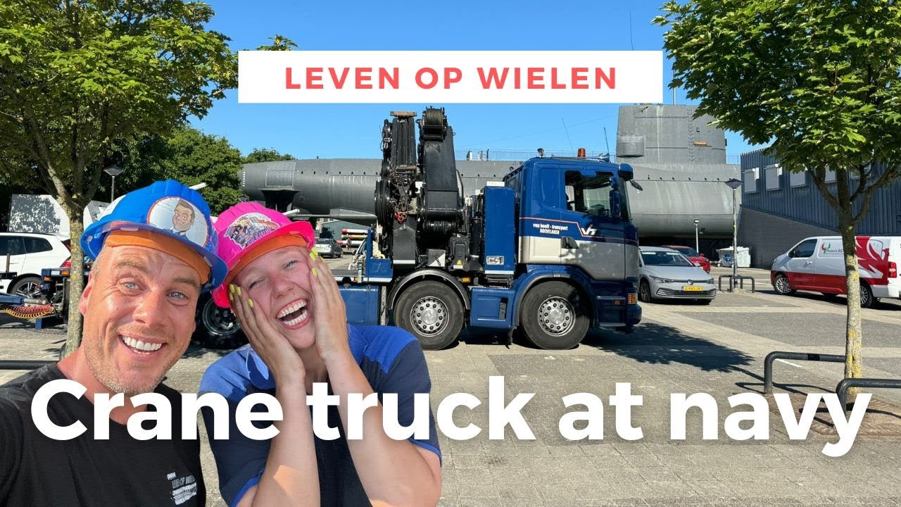 Met de autolaadkraan lossen bij Marinemuseum met Fabienne van de Pol  | Vlog #82 | Leven op wielen