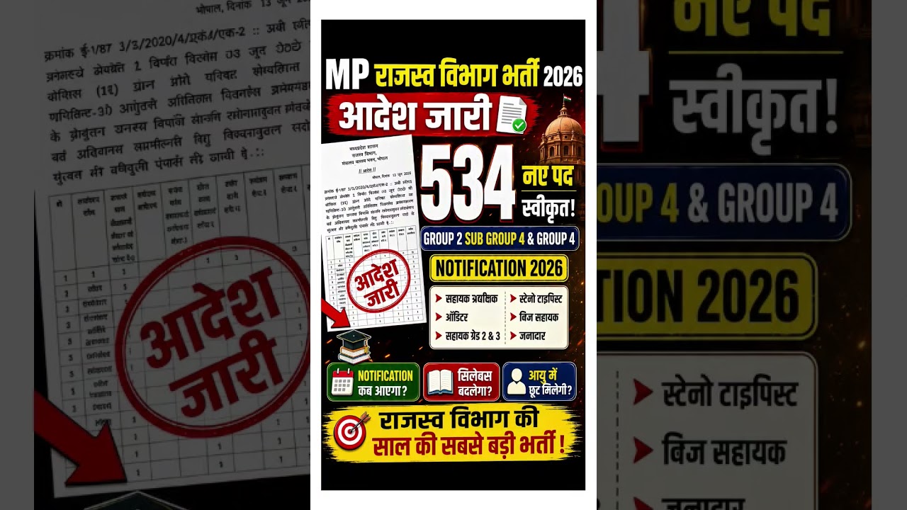 Mp Govt Job 2026 Update