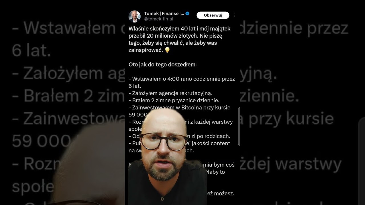 Dobra rada dla młodych osob jak zarobić 20mln